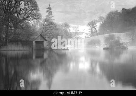 Bootshaus am Rydal Wasser Cumbria UK Stockfoto