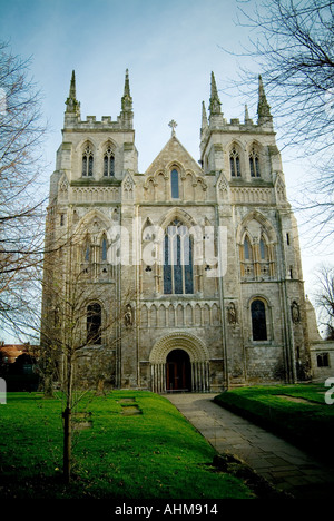 Selby Abbey North Yorkshire England Kirche Religion religiöse Anbetung Minister Heiliger Gott beten Jesus Christ Stockfoto