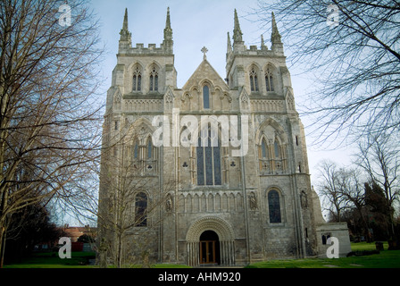 Selby Abbey North Yorkshire England Kirche Religion religiöse Anbetung Minister Heiliger Gott beten Jesus Christ Stockfoto