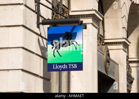 Lloyds TSB Bank Zeichen in London UK Stockfoto