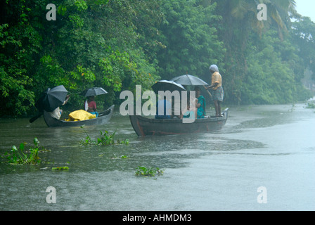 LEBEN WÄHREND DER MONSUN IN KERALA Stockfoto