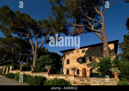 Toskana Italien Fattoria Valle Land Sitz Immobilien Herrenhaus villa Stockfoto