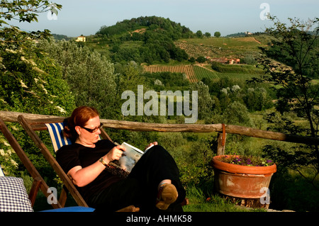 Toskana Italien, Fattoria Valle, Landsitz Anwesen, Herrenhaus Villa Stockfoto