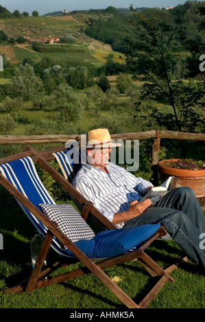 Toskana Italien, Fattoria Valle, Landsitz Anwesen, Herrenhaus Villa Stockfoto