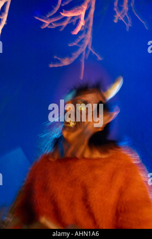 Perchtenlauf Krambambuli in Pitten / Krampus Stockfoto