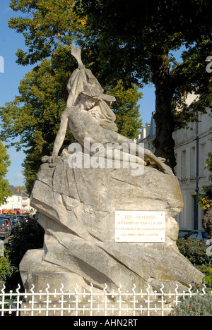 "Les Veteranen" großen Krieg-Denkmal, Chatellerault, Vienne, Frankreich. Stockfoto