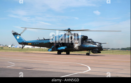 Mil MI-24V, tschechischen Luftwaffe 2006 RIAT Fairford, Gloucestershire Stockfoto