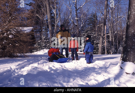 Wisconsin im winter Stockfoto