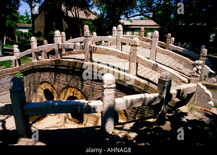 Xingcheng alten Fischerdorf in der Provinz Liaoning Ming Dynastie Kulturdenkmal Tempel Panqiao steinerne Brücke Stockfoto