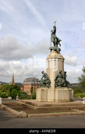 UK Devon Exeter Northernhay Gärten Kriegerdenkmal Stockfoto