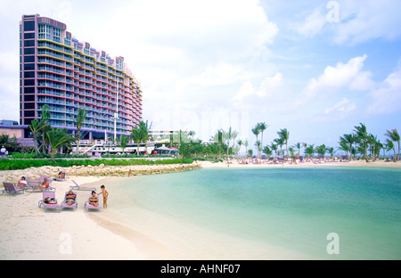 Die Bahamas. Beach Resort Urlaub Urlaubshotels am Cable Beach in der Nähe von Nassau auf der Insel New Providence Stockfoto