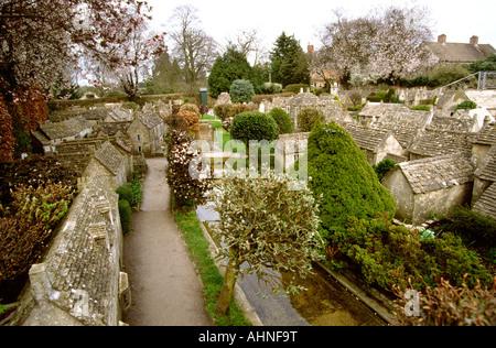 UK Gloucestershire Bourton auf dem Wasser das Modelldorf Stockfoto