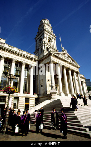 Hampshire Portsmouth Guildhall University Abschlusstag Stockfoto