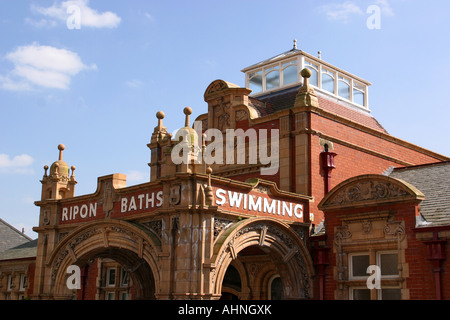 UK-Yorkshire-Ripon Wellness-Bäder Stockfoto