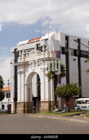 Corte Suprema de Justicia in der Plaza De La Libertad, Sucre, Altiplano, Bolivien Stockfoto