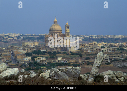 Ansicht von Xaghra Gozo Malta Stockfoto