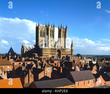 Kathedrale von Lincoln, Lincoln, Lincolnshire, England, UK Stockfoto