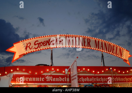 Details der Festplatz am Dorf Wieck bei Greifswald in Norddeutschland während des jährlichen Festivals der gaffer Stockfoto