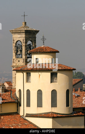 Glockenturm in Bergamo Italien Stockfoto