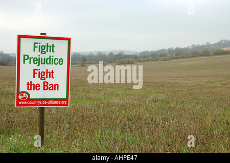 Landschaft-Allianz-Wegweiser in einem ländlichen Gebiet Stockfoto