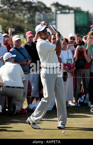 Tiger Woods bei Royal Liverpool im Jahr 2006 Stockfoto