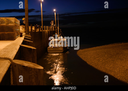 Wasser steigt im Hafen von Hallen auf der Bucht von Fundy Nova Scotia Kanada Stockfoto