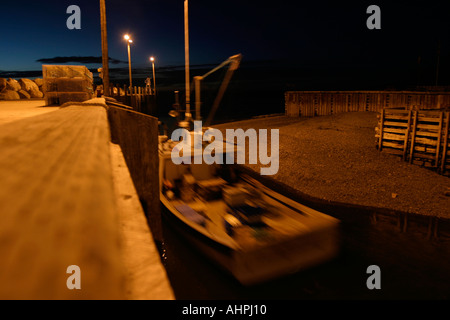 Wasser steigt im Hafen von Hallen auf der Bucht von Fundy Nova Scotia Kanada Stockfoto