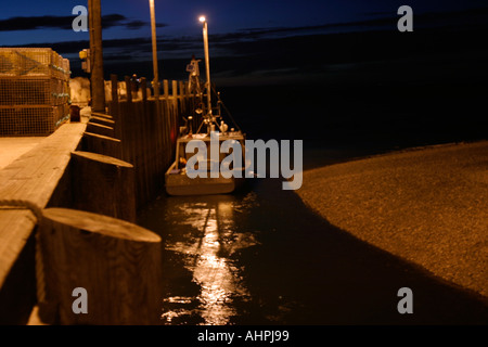 Wasser steigt im Hafen von Hallen auf der Bucht von Fundy Nova Scotia Kanada Stockfoto