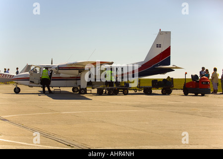 Britten-Norman Islander Skybus am St.Mary Flughafen Stockfoto