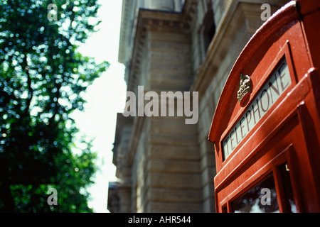 Rote Telefonzelle Stockfoto