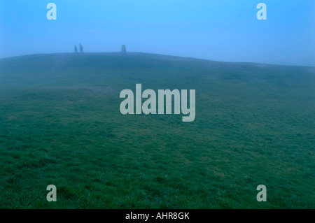 Carlton Hill Edinburgh in einem Nebel Stockfoto