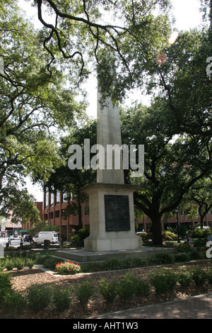 Savannah Georgia Nathanael Greene Denkmal Johnson Square Stockfoto