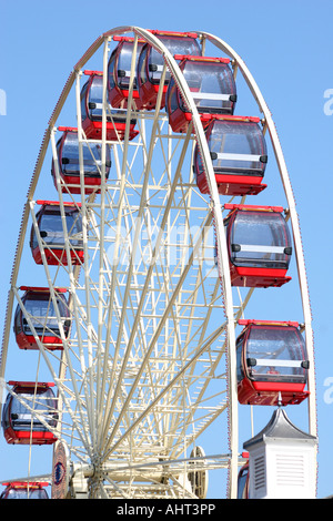 Große Riesenrad London Eye-Typs auf Bridlington Strandpromenade in 2007 installiert. Stockfoto