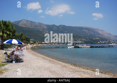 Ipsos Beach, Ipsos, Corfu, Ionische Inseln, Griechenland Stockfoto