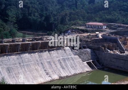 Laos Luang Namtha Damm im Bau Stockfoto