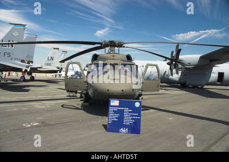 US Sikorsky UH - 60L, Black Hawk Hubschrauber in 2006 Farnborough Stockfoto