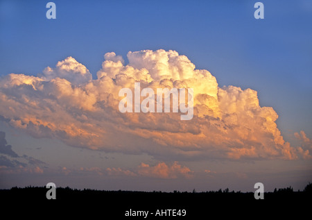 Eine große dunkle Donnerwolke Stockfoto