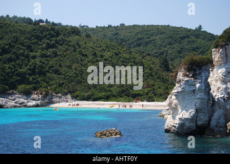 Voutoumi Strand, Antipaxos, Ionische Inseln, Griechenland Stockfoto