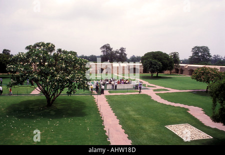 Mahatma Gandhi Memorial Raj Ghat in Neu-Delhi Stockfoto