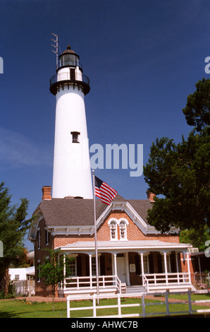 Leuchtturm Museum St. Simons Island Georgia Stockfoto