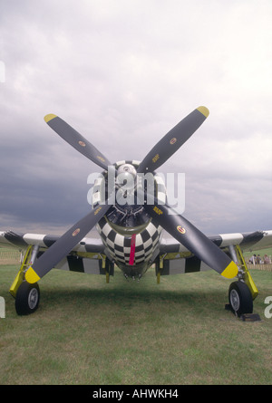 P - 47D Thunderbolt amerikanischen militärischen 4 Blatt Propeller Schlacht von Großbritannien Kämpfer-Flugzeug Stockfoto