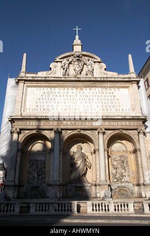 Moses Brunnen Fontana Dell Acqua Felice Rom Latium Italien Stockfoto