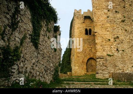 Foto: Marc F Henning Erice bei Sonnenuntergang in Sizilien Italien Stockfoto