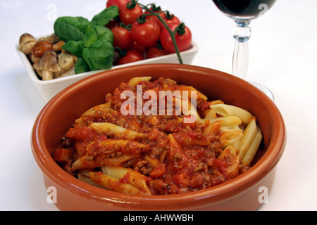 Penne Nudelauflauf Stockfoto