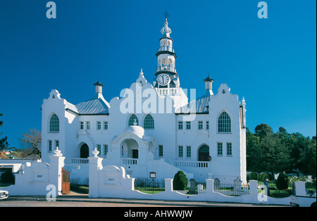 Aufwendige Kap-holländischen Stil niederländischen reformierten Kirche Swellendam Western Cape Südafrika Stockfoto