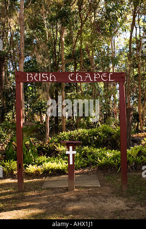 Bild von der Bush-Kapelle in Caboolture Historical Village in Australien gefunden Stockfoto