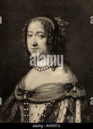 Anna von Österreich, 1601 - 1666. Königin von Frankreich und Regentin für ihren Sohn Ludwig XIV. von Frankreich Stockfoto