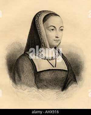 Anne de Bretagne, 1477-1514. Königin von Frankreich als Frau von Charles VIII, 1491-1498, und von Louis XII, 1499 - 1514. Stockfoto