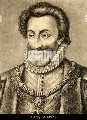 Heinrich IV. aka Guter Heinrich oder Henry das Große. Der König von Navarra als Heinrich III., 1572 - 1589. Erste Bourbon König von Frankreich, 1589 - 1610. Stockfoto