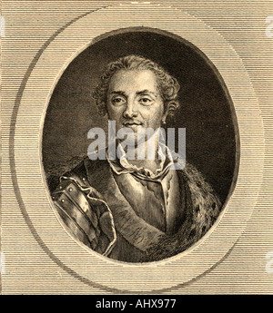 Maurice, Graf von Sachsen, 1696 - 1750. Marschall von Frankreich. Stockfoto